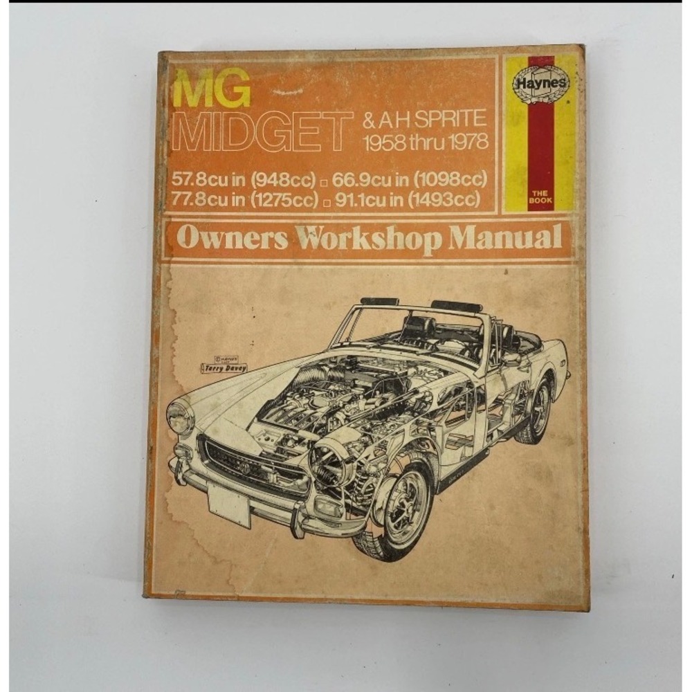 Haynes MG Midget & AH Sprite 1958-1978 Owners Workshop Manual 0856962851 Vintage